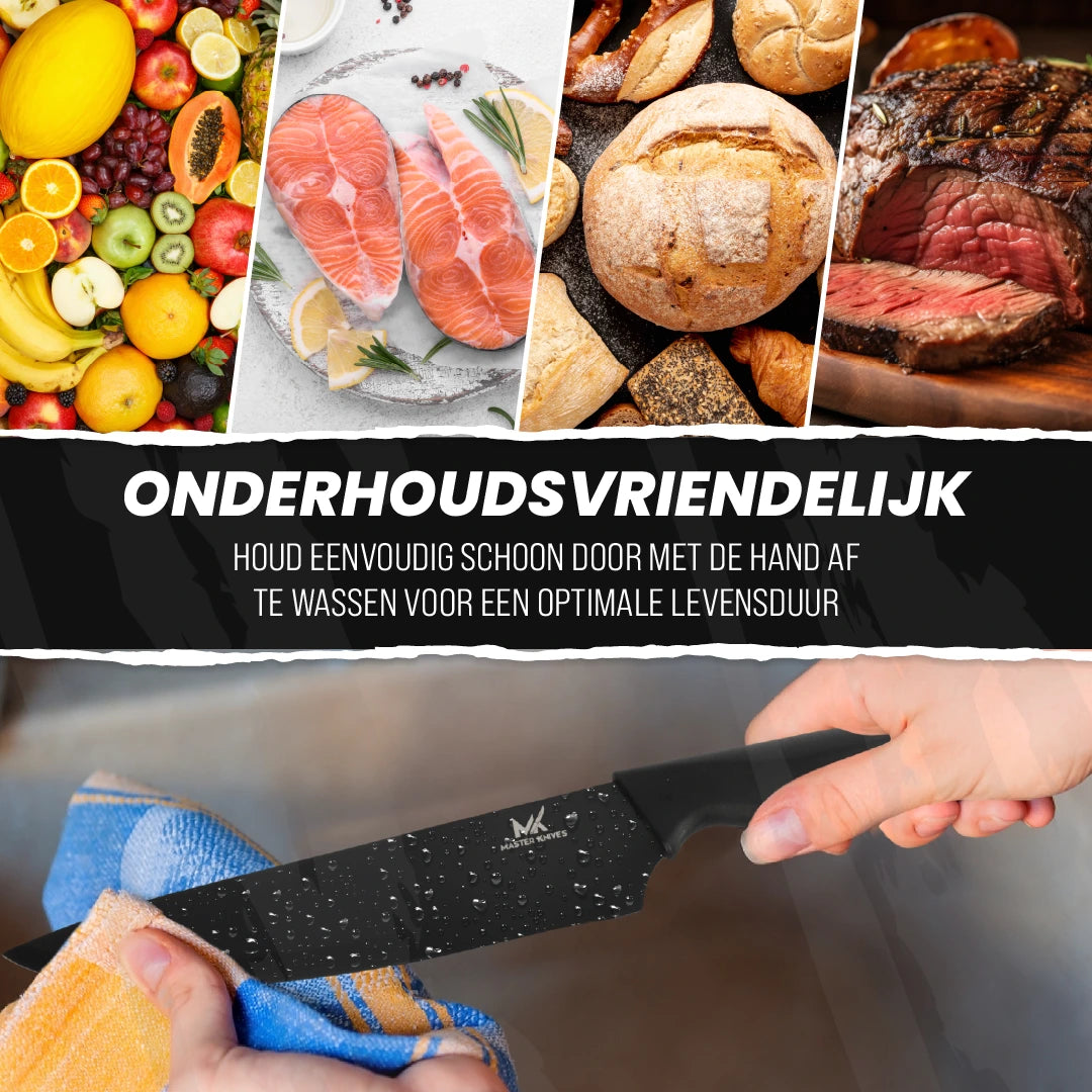 Master knives messenset met blok 14 delig