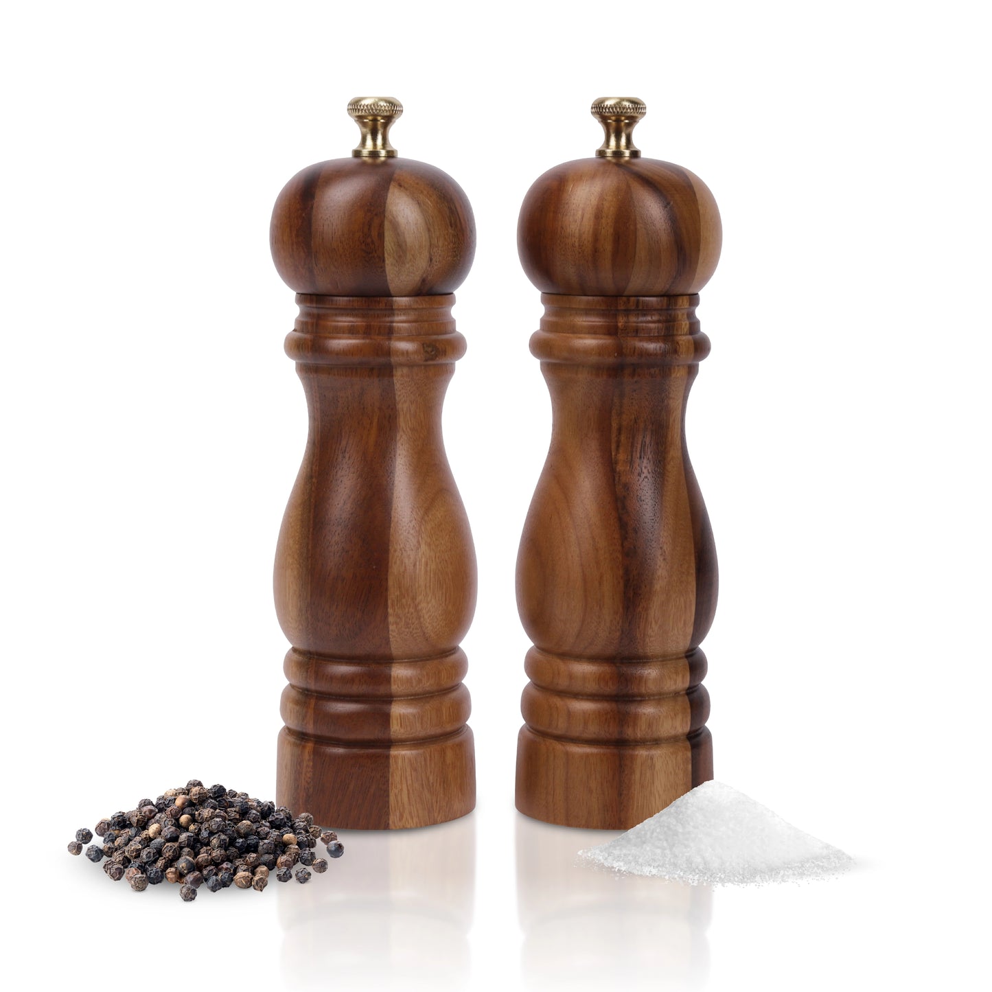 Peper en Zoutmolen set Acacia Hout 22CM