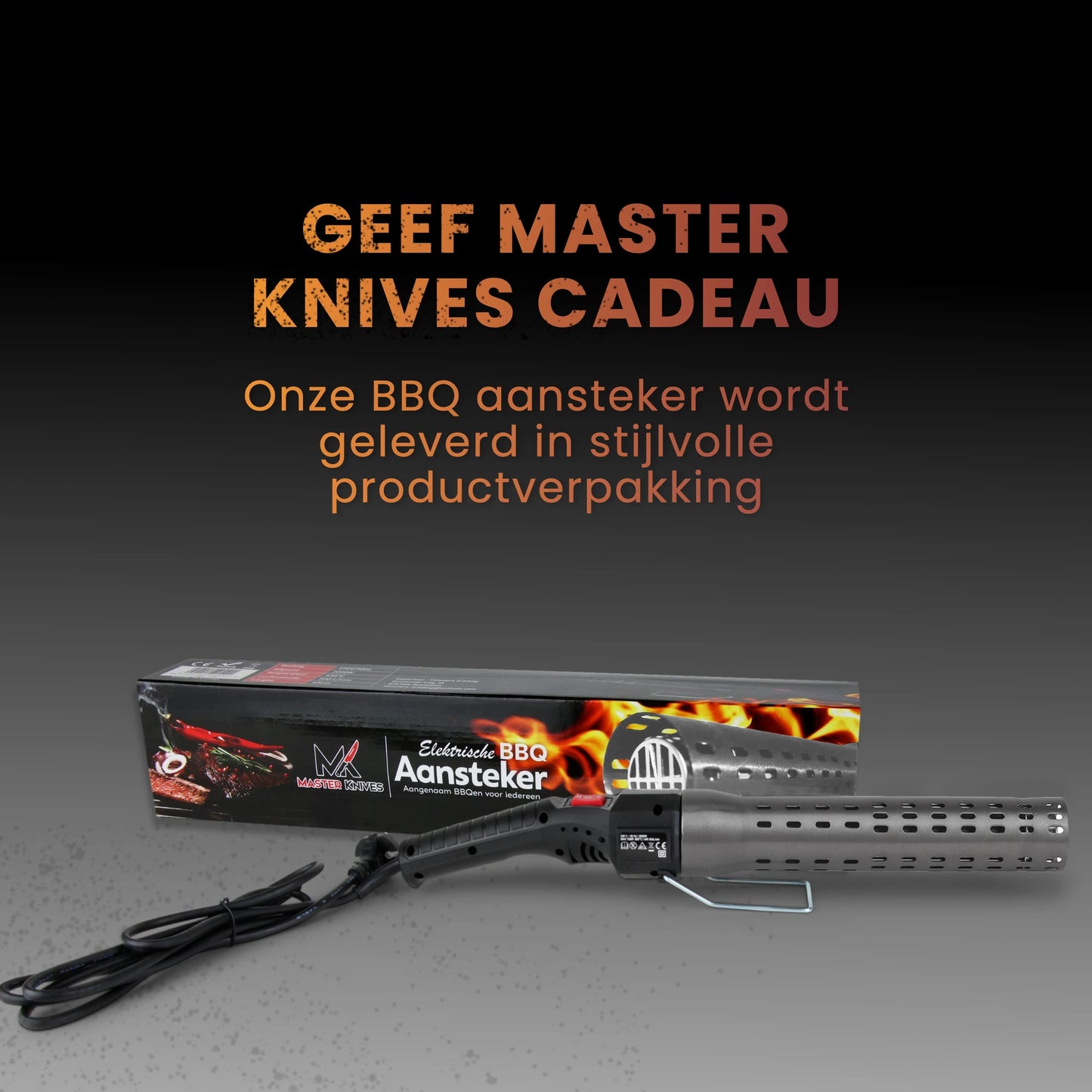 Master Knives Elektrische BBQ Aansteker/Starter Grijs