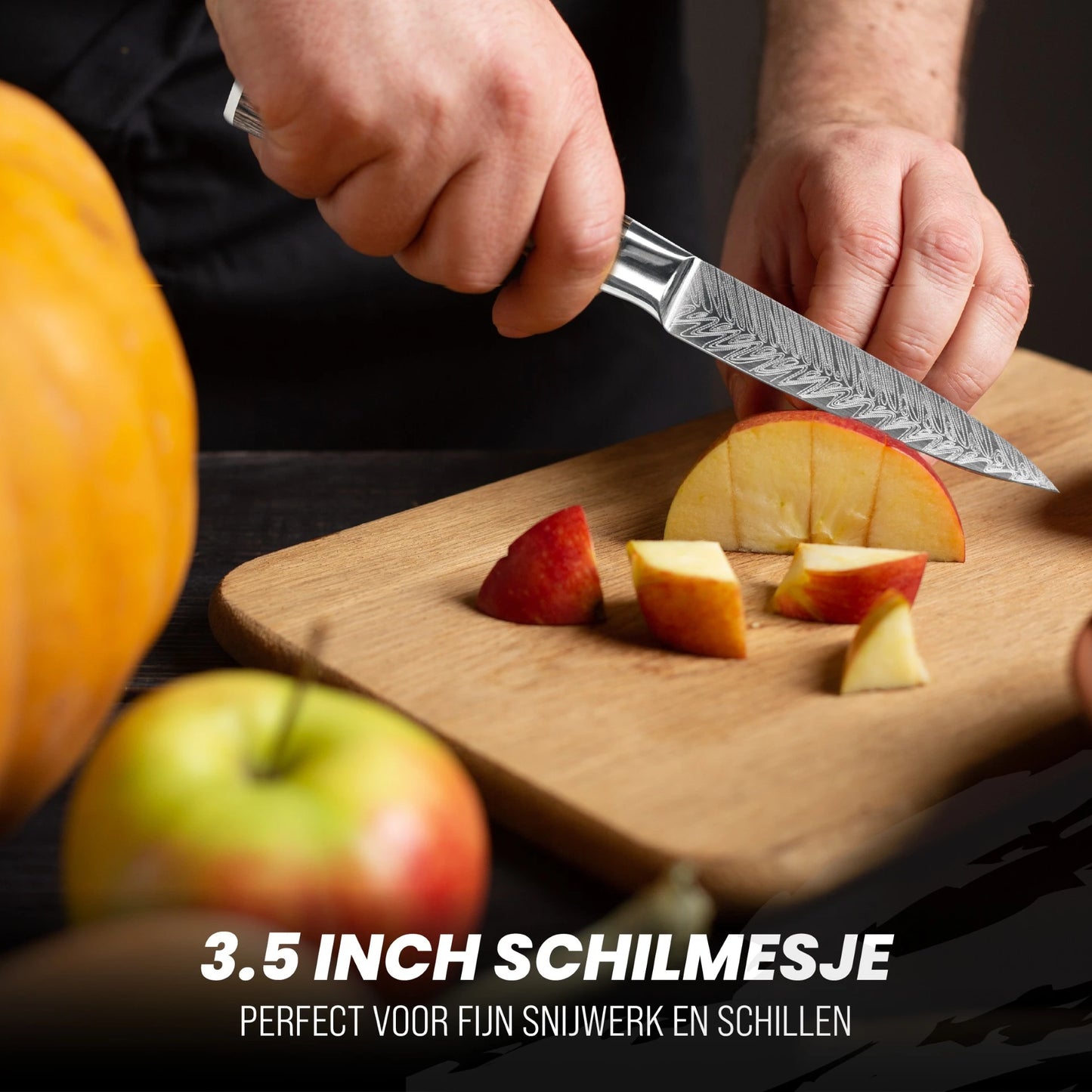 Master Knives Professioneel Koksmessen set 4 delig bruin
