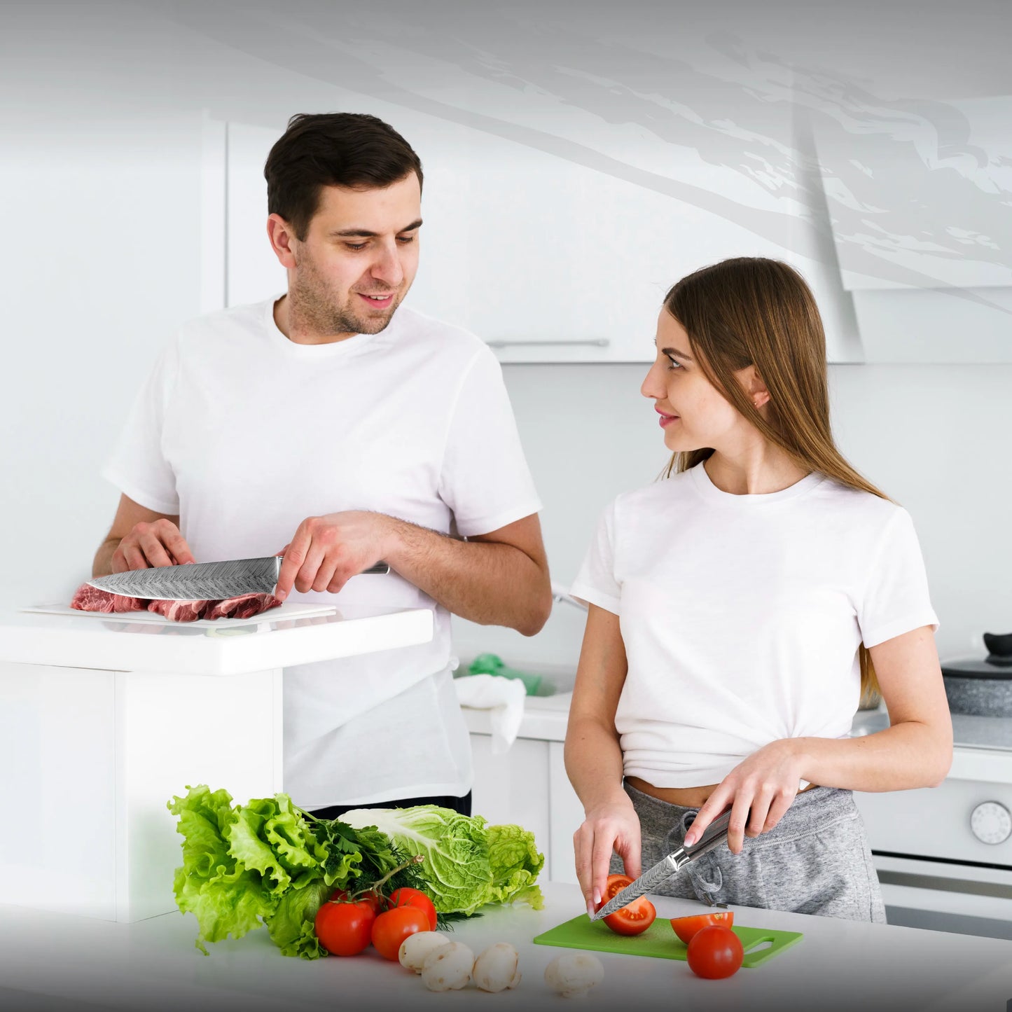 Master Knives Professioneel Koksmessen set 4 delig pakka wood