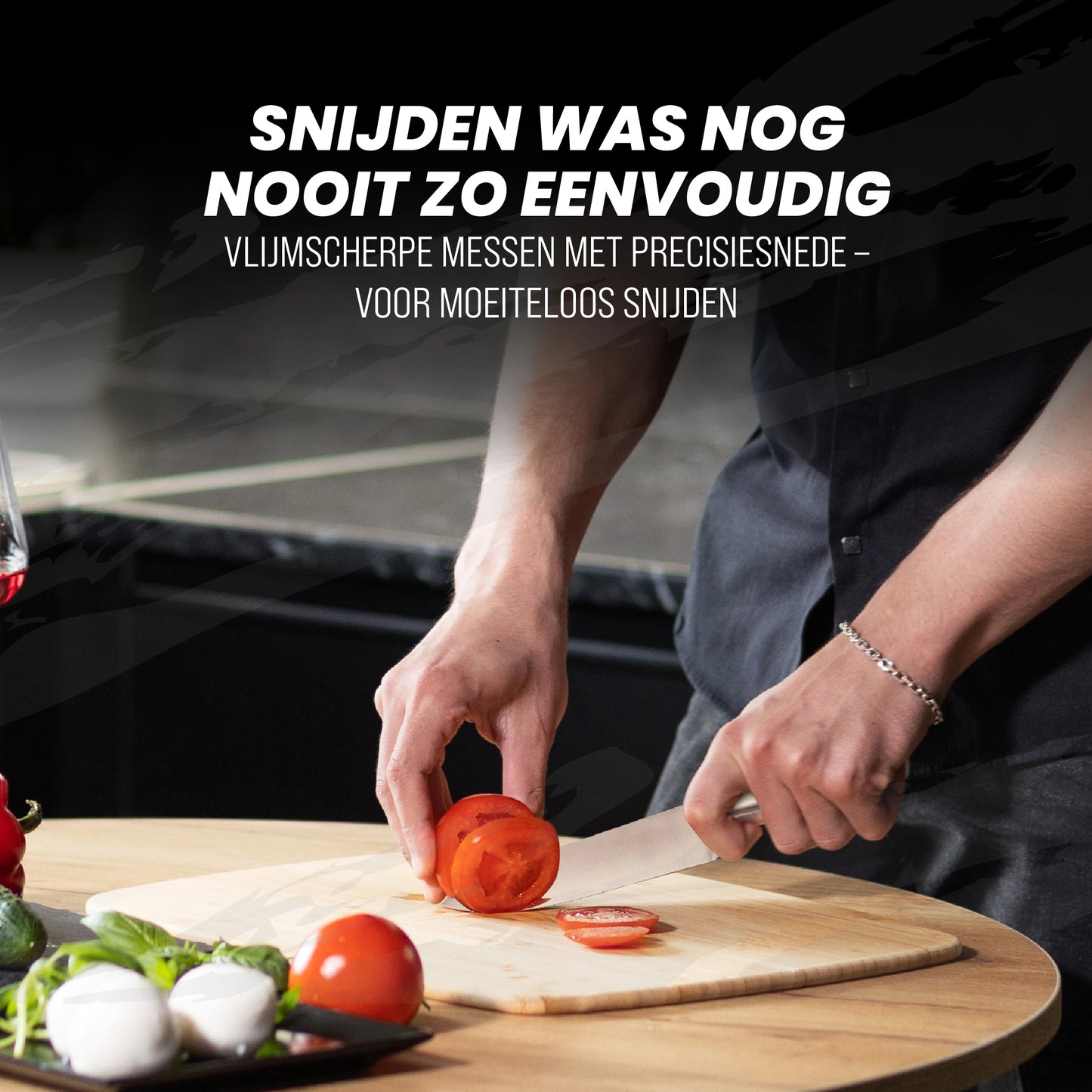 Master knives messenset met blok 15 delig