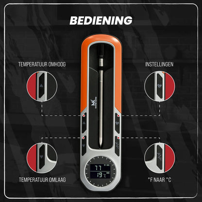 Master Knives Digitale BBQ Thermometer Draadloos