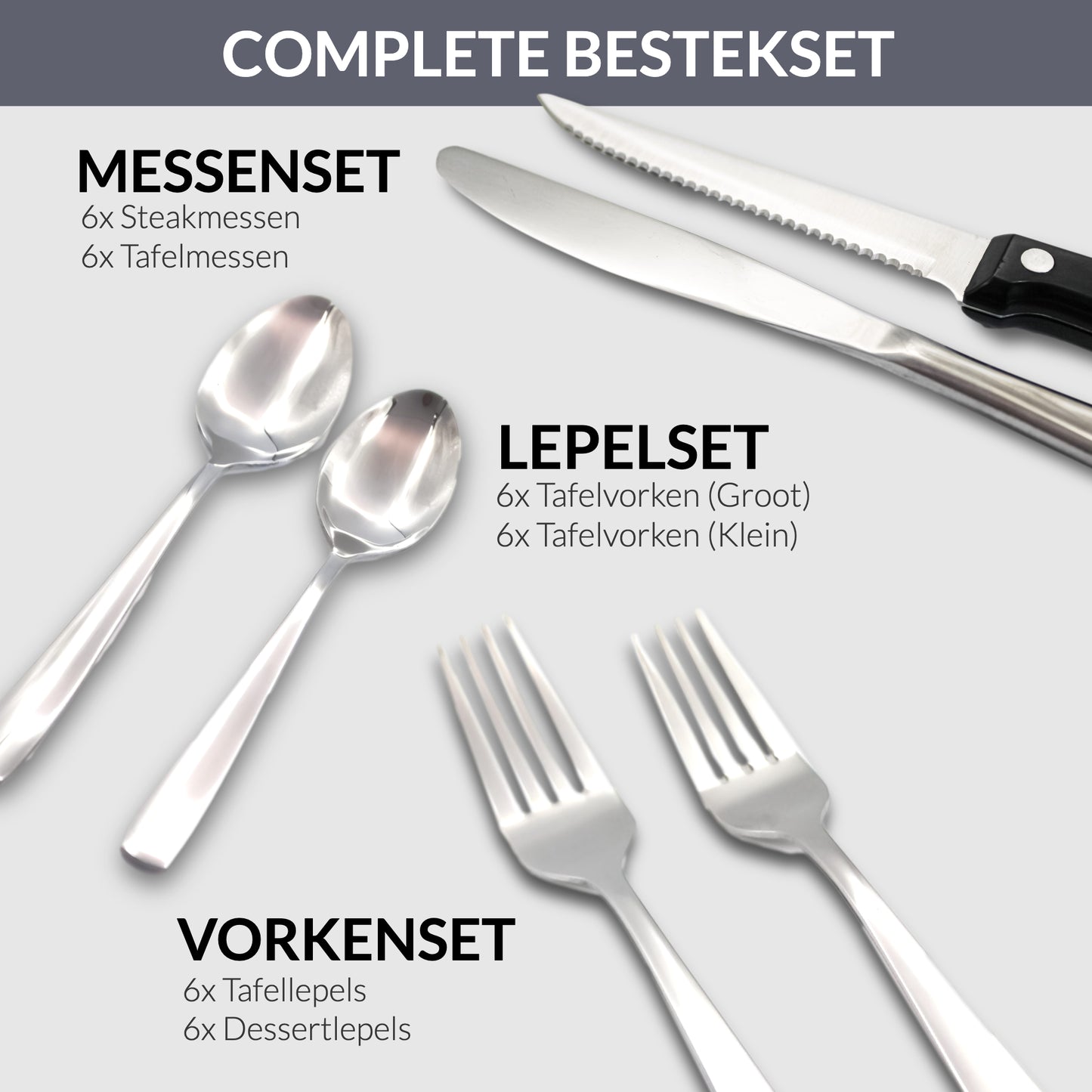 Master Knives 6 Persoons Bestekset (36-delig)