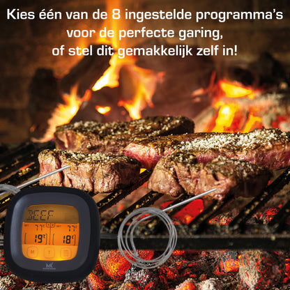 Master Knives Digitale BBQ Thermometer Met 2 Meetsondes