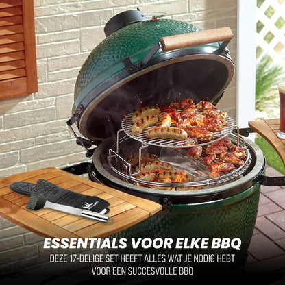 17 Delige BBQ Accessoires en Gereedschap Set gemaakt van RVS