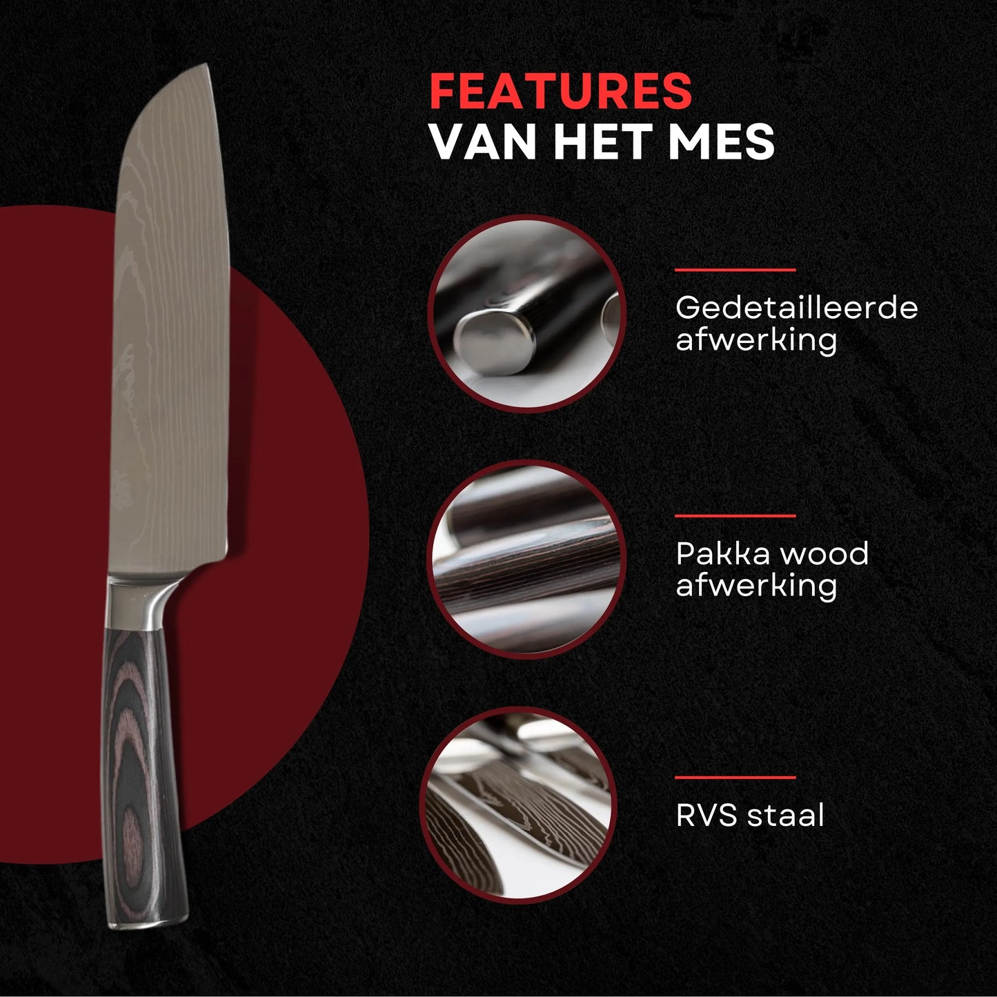 Master Knives 10 Delige Professionele Koksmessen set