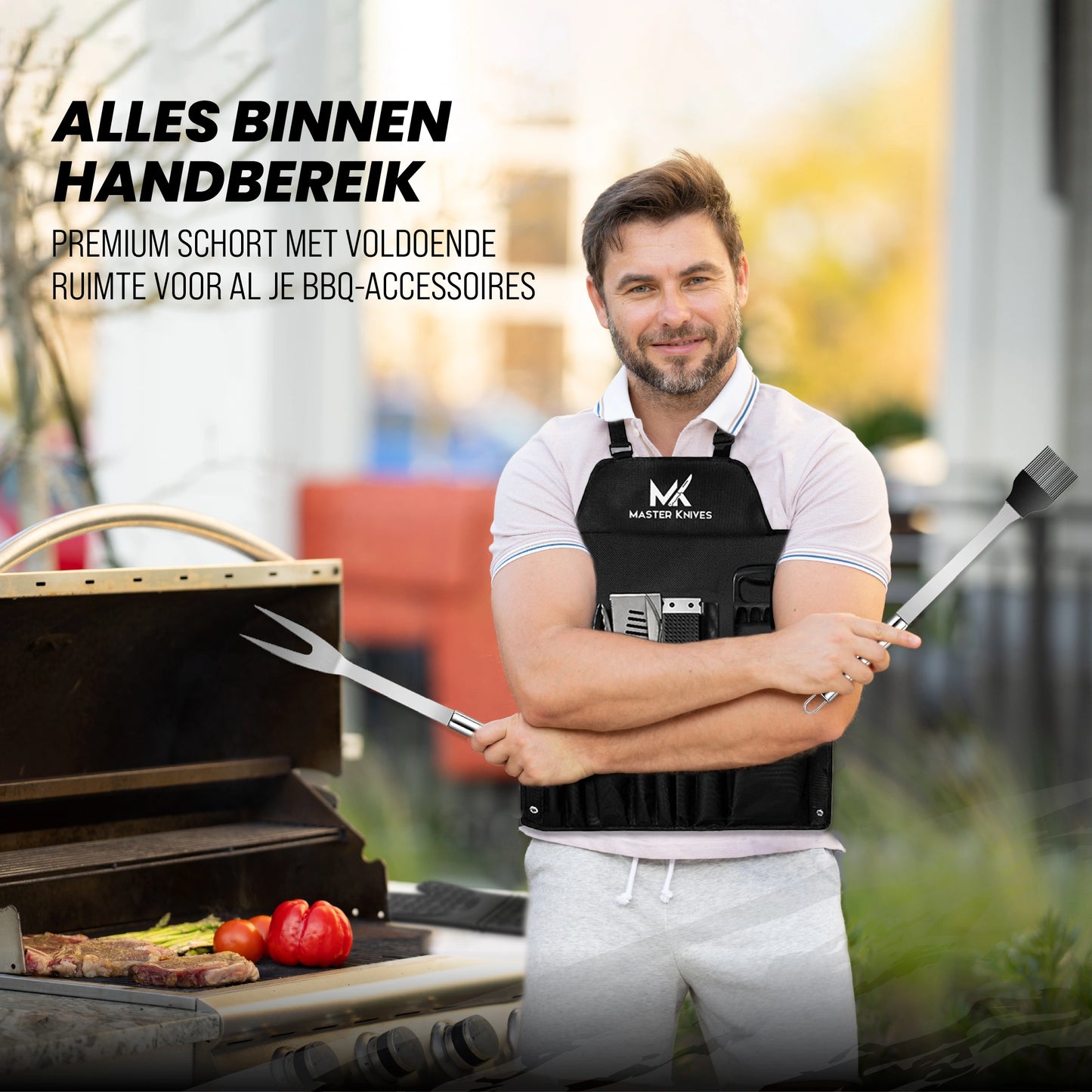 17 Delige BBQ Accessoires en Gereedschap Set gemaakt van RVS