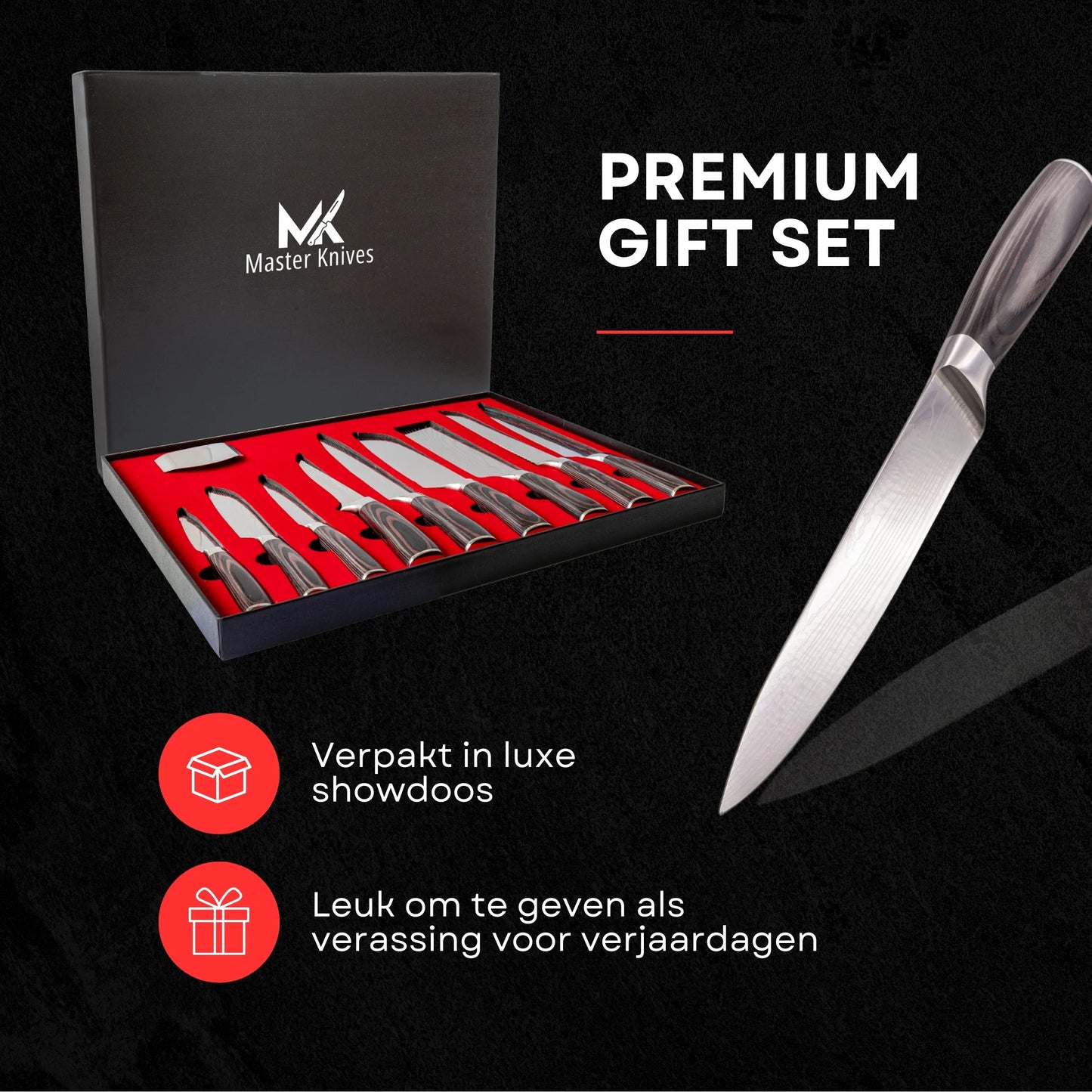 Master Knives 10 Delige Professionele Koksmessen set