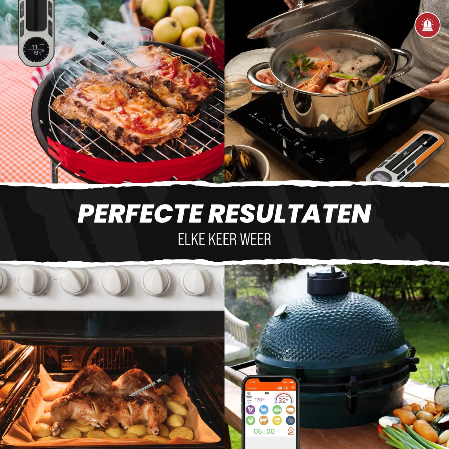 Master Knives Digitale BBQ Thermometer Draadloos